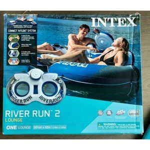 Intex River Run II 2 Person Inflatable Float w/ Co